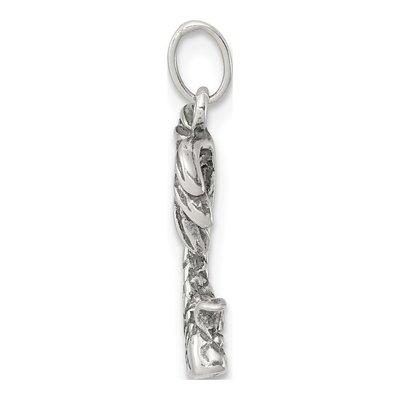Sterling Silver Antiqued Palm Tree Charm – view 3