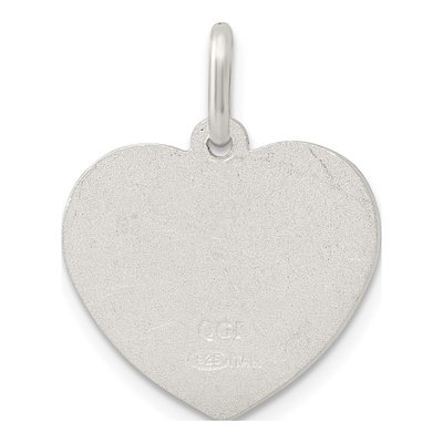 Sterling Silver Angel Heart Charm – view 5
