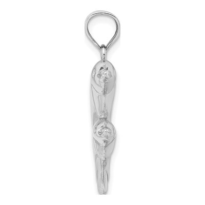 Sterling Silver Dolphins Pendant – view 3