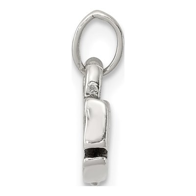Sterling Silver Antiqued Whale Pendant – view 3