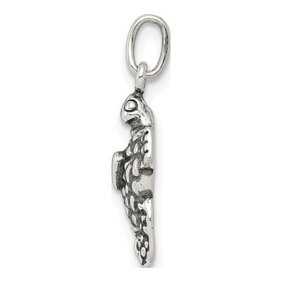 Sterling Silver Antiqued Sea Turtle Charm – view 3