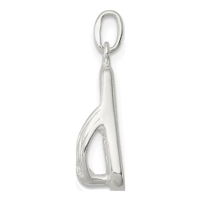 Sterling Silver Flip Flop Pendant – view 3