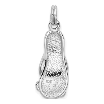 Sterling Silver CZ Butterfly Sandal Charm – view 4