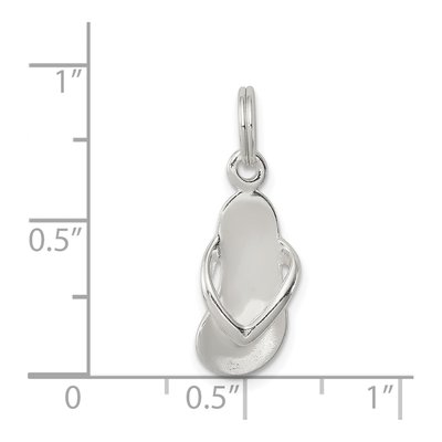 Sterling Silver Flip Flop Pendant – view 4