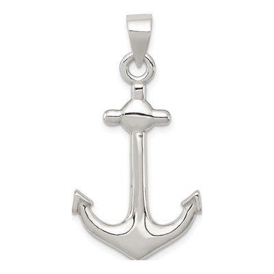 Sterling Silver Anchor Pendant