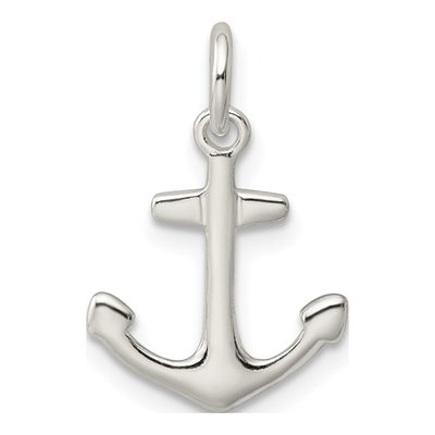Sterling Silver Anchor Pendant – view 5