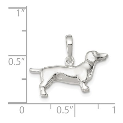 Sterling Silver Dachshund Pendant – view 4