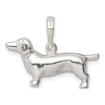 Sterling Silver Dachshund Pendant – view 5