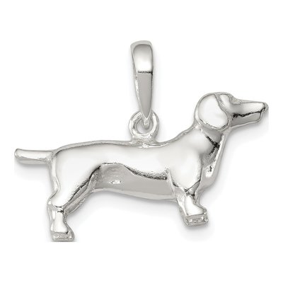 Sterling Silver Dachshund Pendant