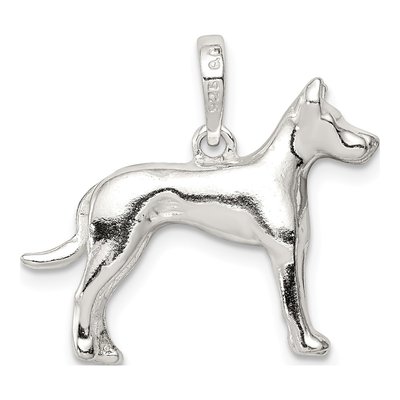 Sterling Silver Great Dane Pendant – view 5