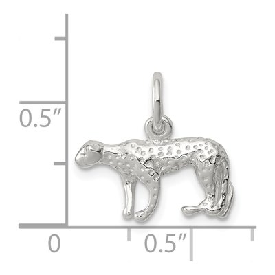 Sterling Silver Leopard Charm – view 4