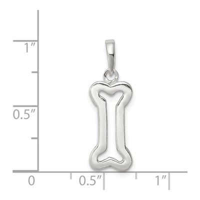 Sterling Silver Bone Pendant – view 4