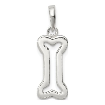 Sterling Silver Bone Pendant