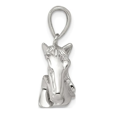 Sterling Silver Horse Pendant – view 3