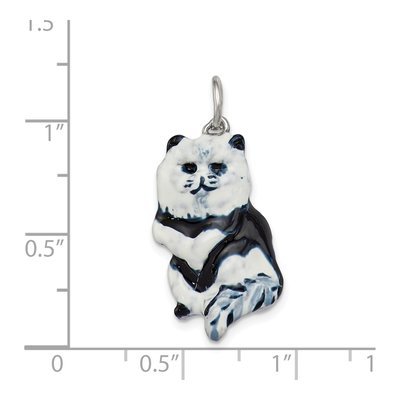 Sterling Silver Black Cat Pendant – view 4