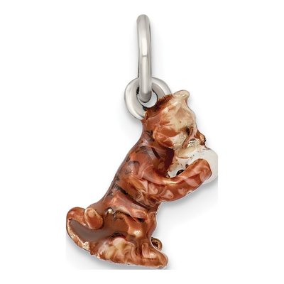 Sterling Silver Enamel Cat Yarn Charm – view 5