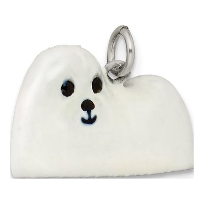 Sterling Silver Enameled Maltese Cross Charm – view 6