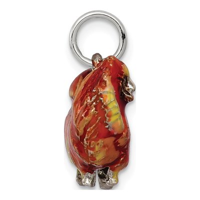 Sterling Silver Enameled Pekingese Charm – view 3
