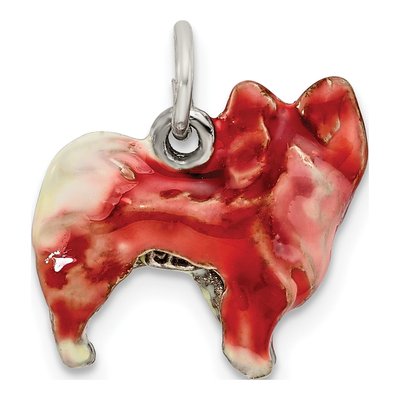 Sterling Silver Pomeranian Charm – view 5