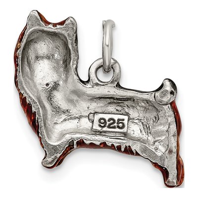 Sterling Silver Cairn Terrier Charm – view 5