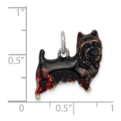 Sterling Silver Cairn Terrier Charm – view 4