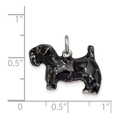 Sterling Silver Scottish Terrier Pendant – view 4