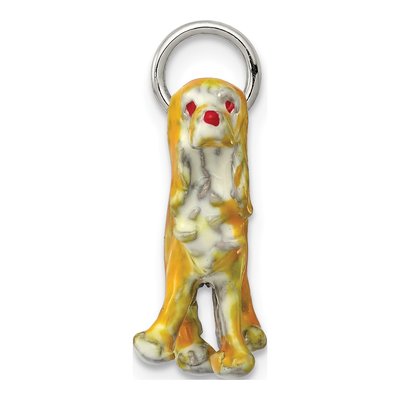 Sterling Silver Cocker Spaniel Enamel Charm – view 3