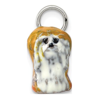 Sterling Silver Lhasa Apso Dog Pendant – view 3