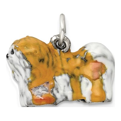 Sterling Silver Lhasa Apso Dog Pendant – view 5
