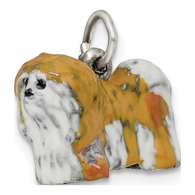 Sterling Silver Lhasa Apso Dog Pendant – view 6