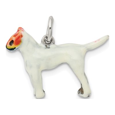 Sterling Silver Enameled Jack Russell Dog Charm – view 5