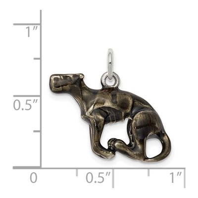 Sterling Silver Enamel Greyhound Pendant – view 4