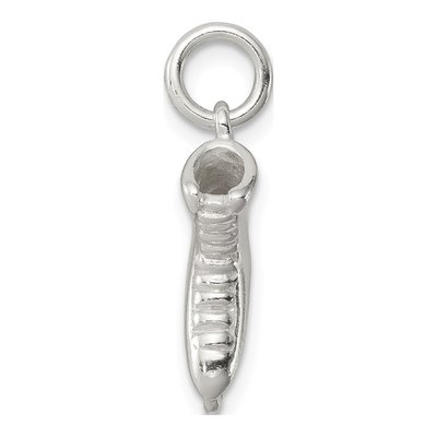 Sterling Silver 3-D Ice Skate Pendant – view 3