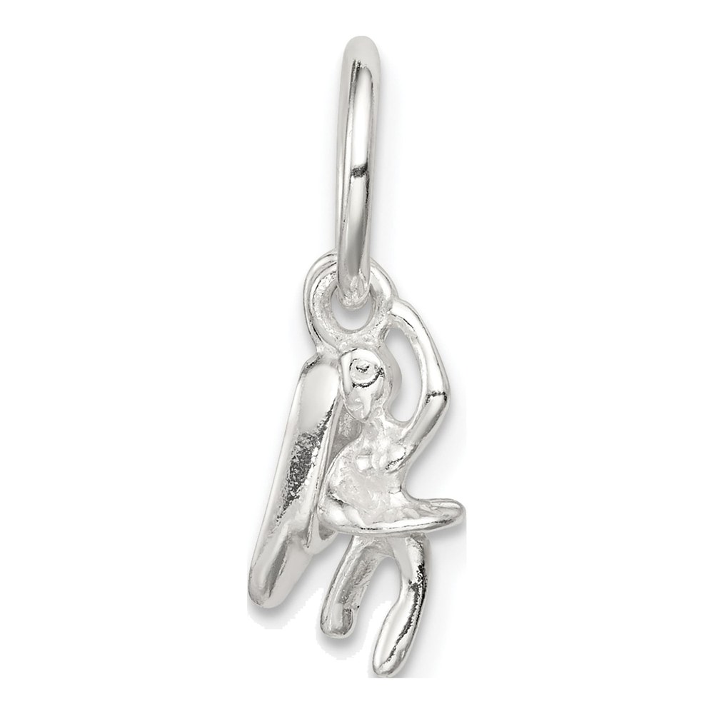 Sterling Silver Ballerina Shoe Pendant
