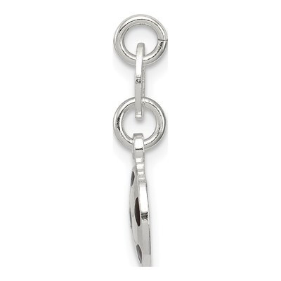 Sterling Silver Enameled Soccer Ball Charm – view 3