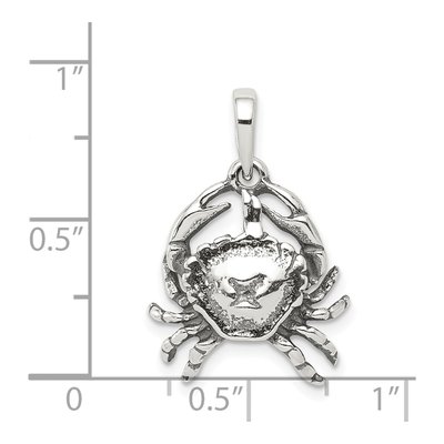 Sterling Silver Cancer Zodiac Pendant – view 4