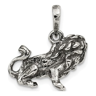 Sterling Silver Leo Zodiac Pendant – view 5