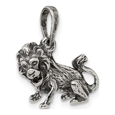 Sterling Silver Leo Zodiac Pendant – view 6