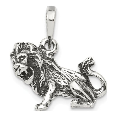 Sterling Silver Leo Zodiac Pendant
