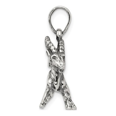 Sterling Silver Capricorn Zodiac Pendant – view 3