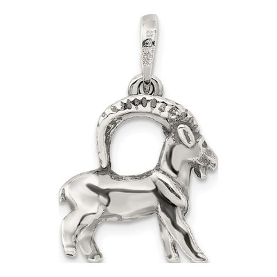 Sterling Silver Capricorn Zodiac Pendant – view 5
