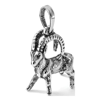 Sterling Silver Capricorn Zodiac Pendant – view 6