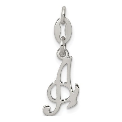 Sterling Silver Letter A Pendant