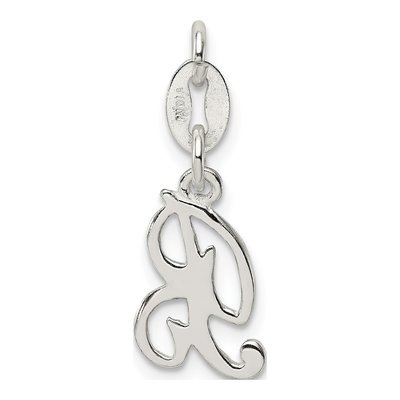 Sterling Silver Letter B Pendant – view 5