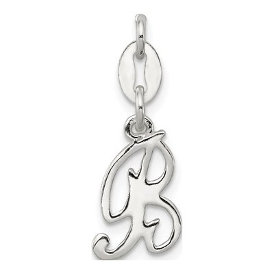 Sterling Silver Letter B Pendant
