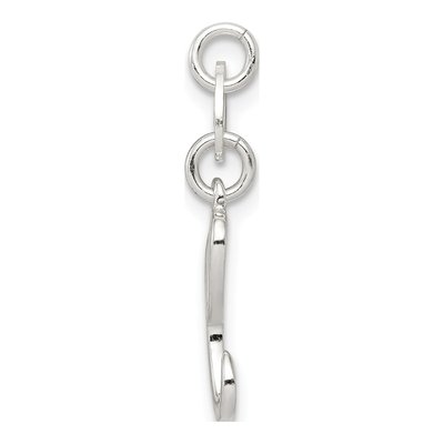 Sterling Silver Letter C Pendant – view 3