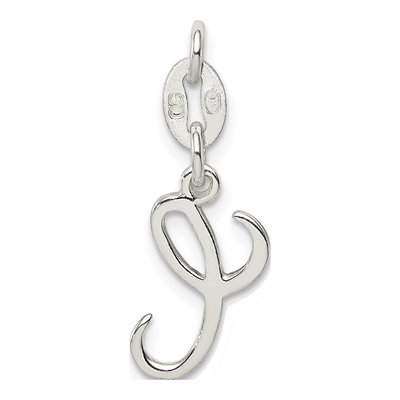 Sterling Silver Letter C Pendant – view 5