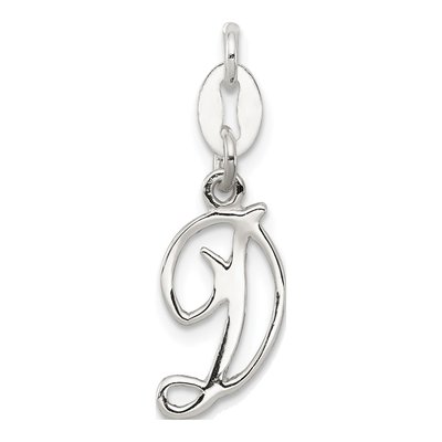 Sterling Silver Letter D Pendant