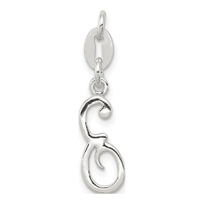 Sterling Silver Letter E Pendant