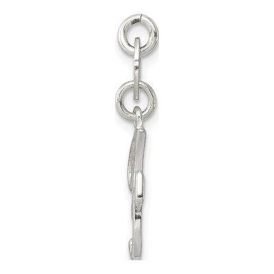 Sterling Silver Letter F Pendant – view 3